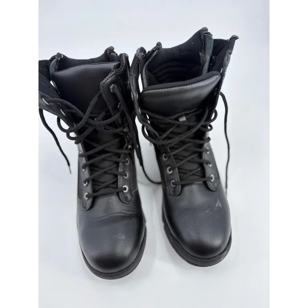 Milwaukee Leather Mens Tactical Side Zip Boots Black MBM9110 Size 9.5
